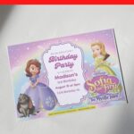 (Free Editable PDF) Sprinkle Of Magic Sofia The First Baby Shower Invitation Templates E