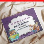 (Free Editable PDF) Adorable Scooby Doo Baby Shower Invitation Templates D