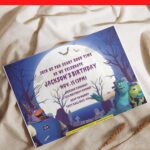 (Free Editable PDF) BOO-TIFUL Monster Inc Baby Shower Invitation Templates H