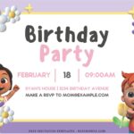 (Free Editable PDF) Special Preschool Cocomelon Baby Shower Invitation Templates C