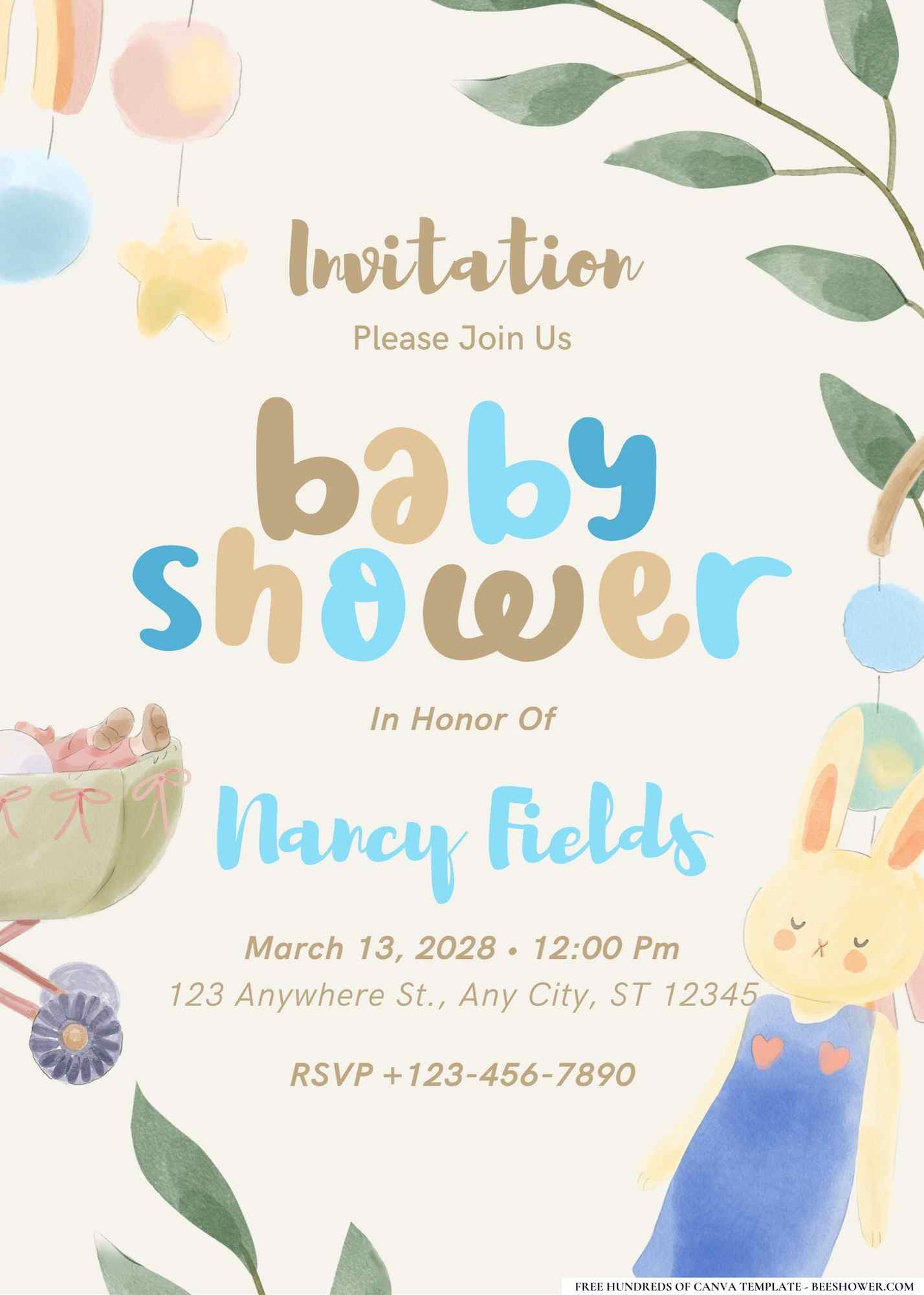 Bohemian Dreamcatcher Baby Shower Invitation