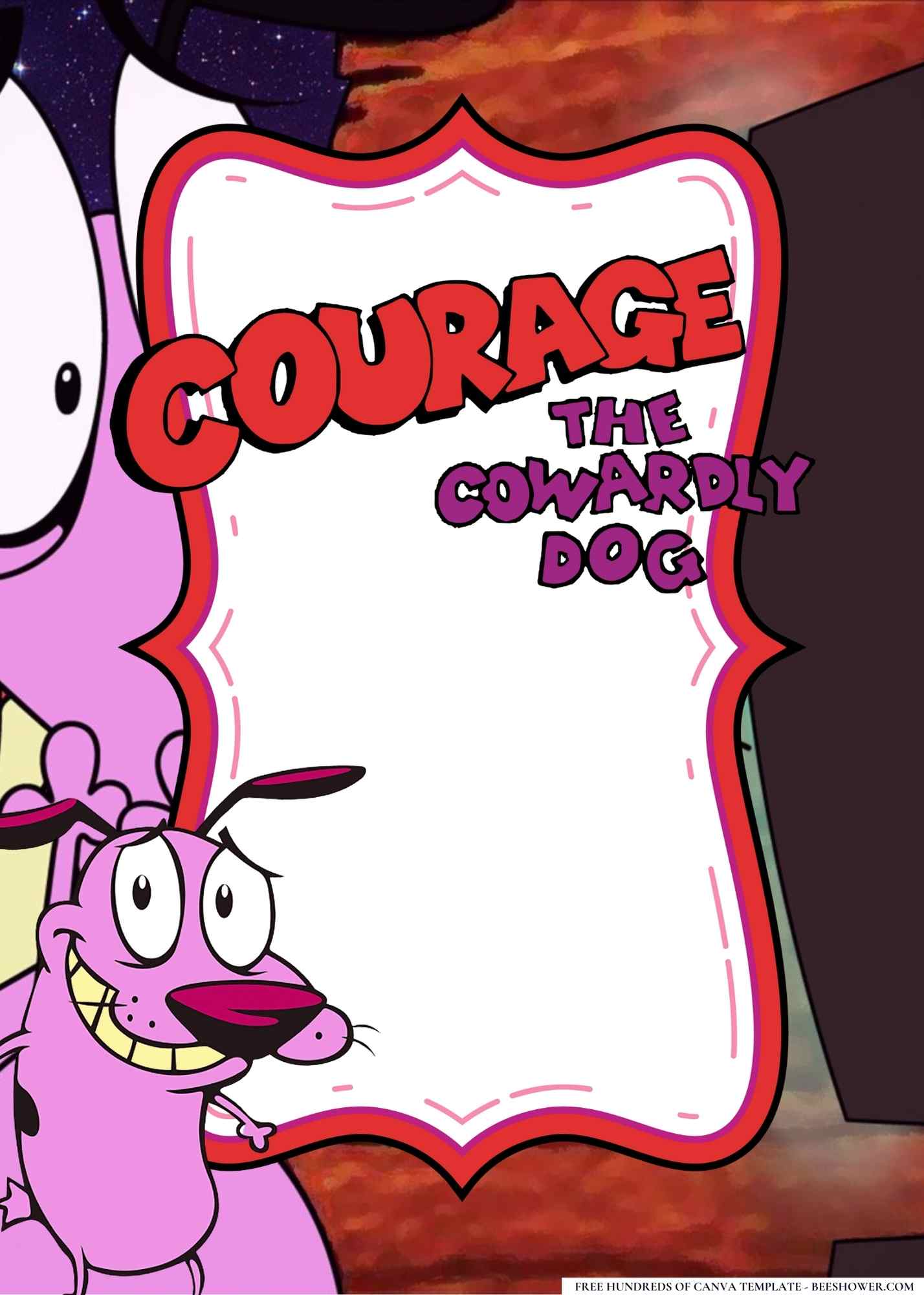 Download Image of FREE-Courage the Cowardly Dog-Canva-Templates (6 ...