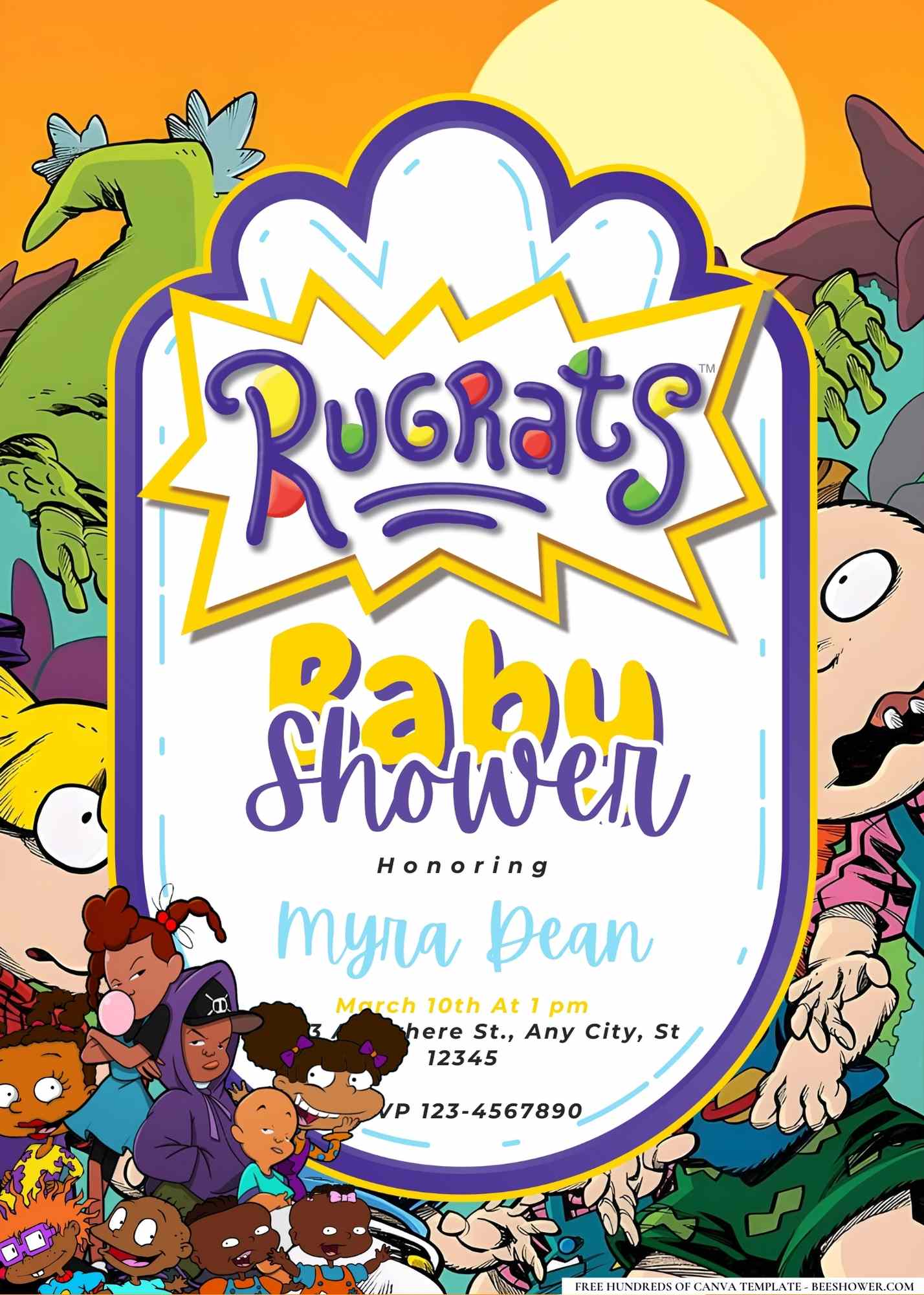 Rugrats Baby Shower Invitation
