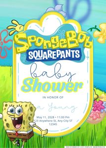 SpongeBob SquarePants Baby Shower Invitation
