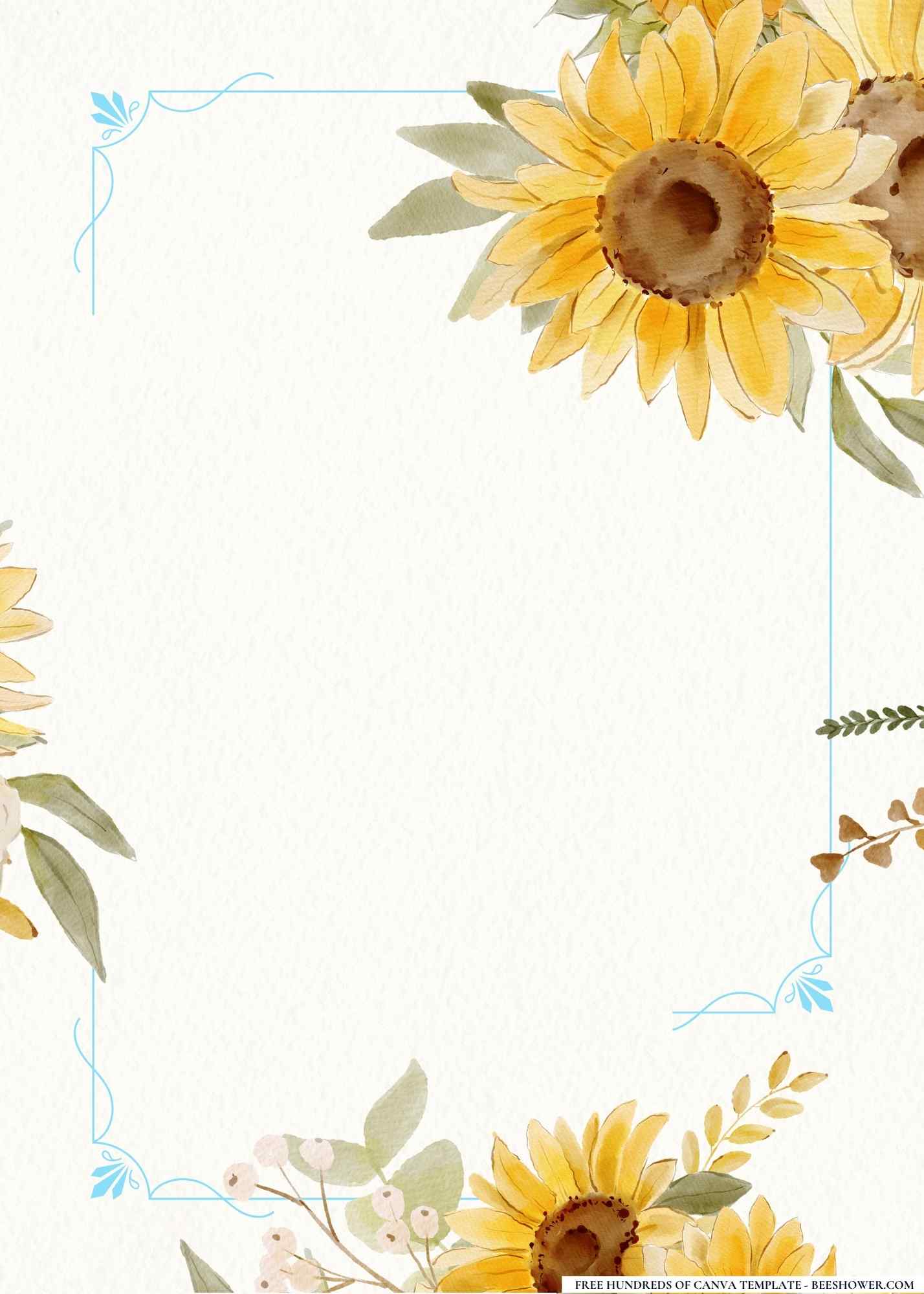 Sunflower Sunshine Baby Shower Invitation