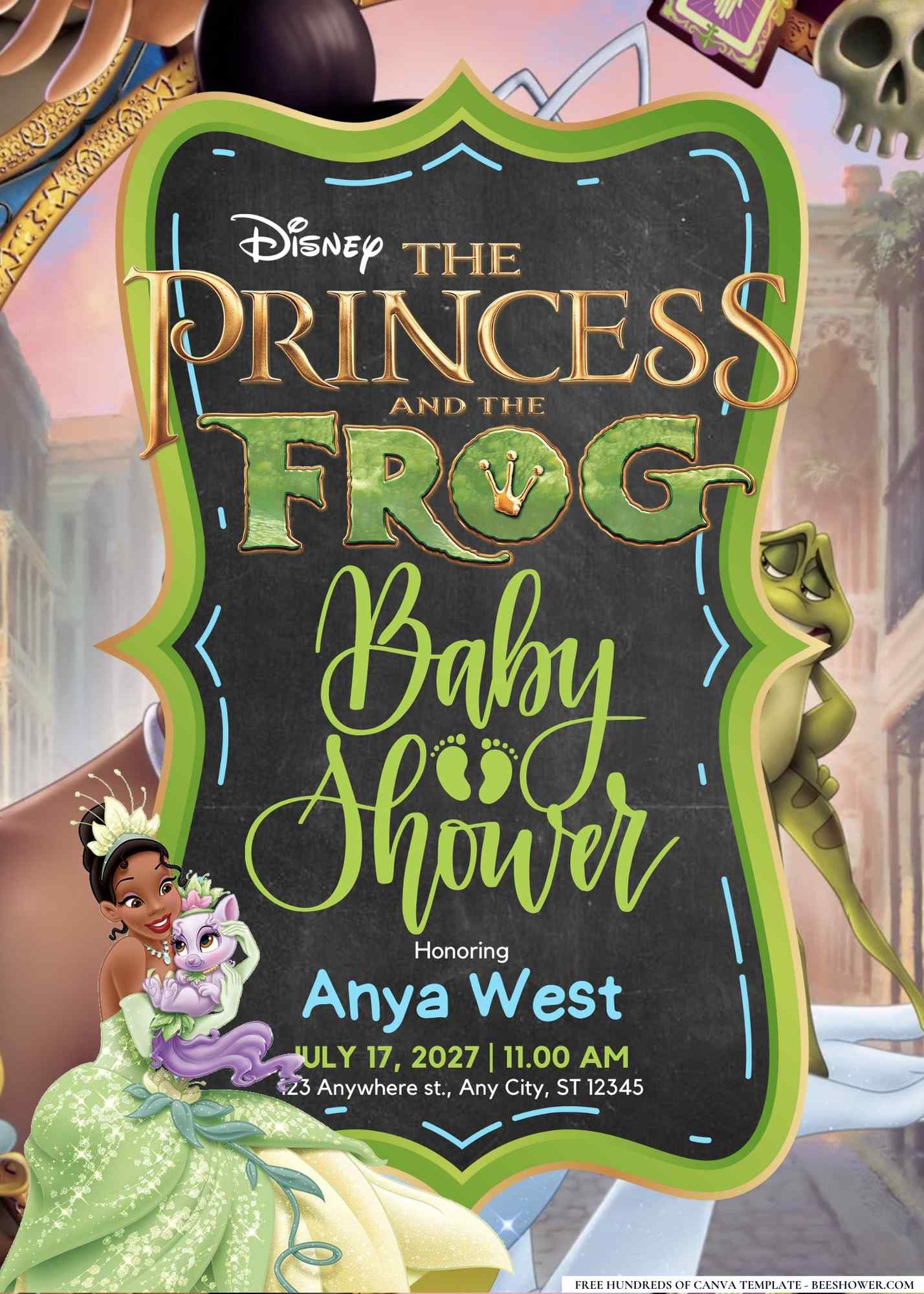 The Princess and the Frog Baby Shower Invitation