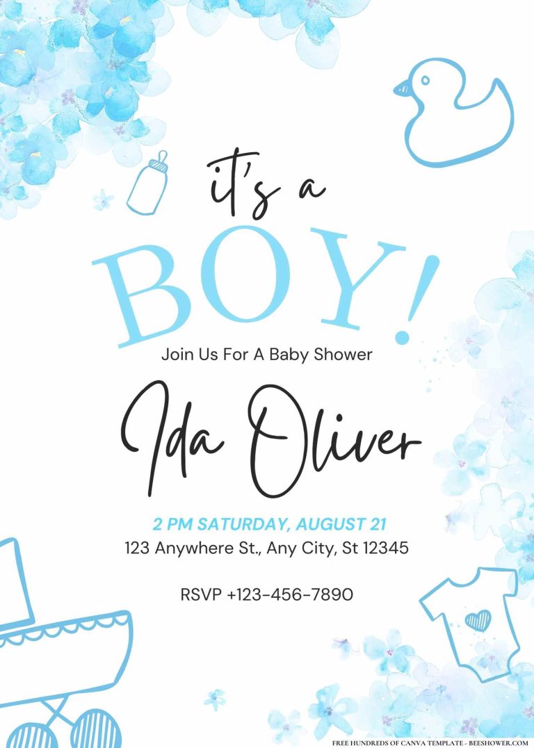 Download 20+ Whimsical Watercolor Baby Shower Invitation Templates ...