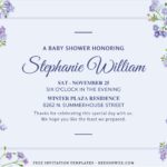 (Free Editable PDF) Bundle Of Lavender Joy Baby Shower Invitation Templates B