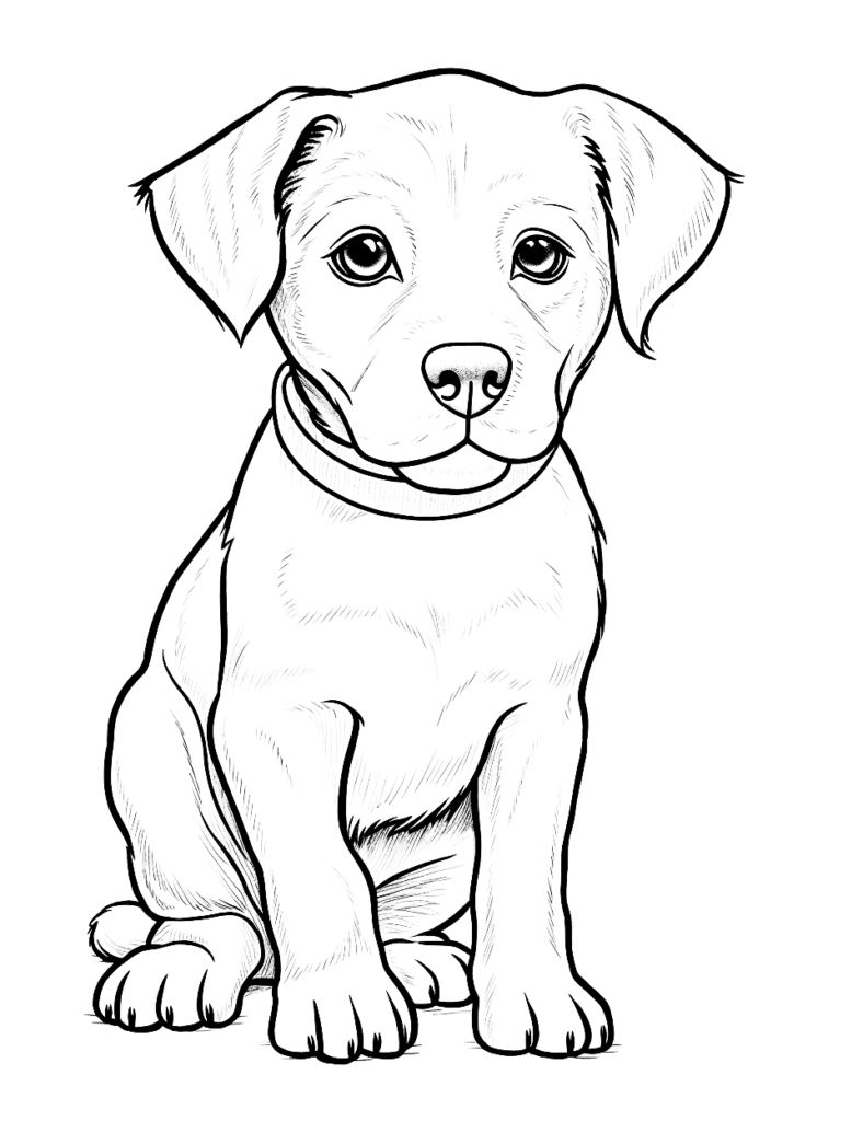 Cute Coloring Page Template