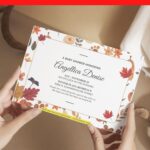 (Free Editable PDF) Fall Blessings Baby Shower Invitation Templates H