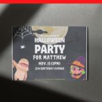 (Free Editable PDF) Spooky Mummy Baby Shower Invitation Templates G