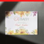 (Free Editable PDF) Elegant Rustic Garden Baby Shower Invitation Templates G