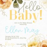 FREE-Blooming with Love-Baby Shower-Canva-Templates (4)