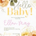 FREE-Blooming with Love-Baby Shower-Canva-Templates (5)