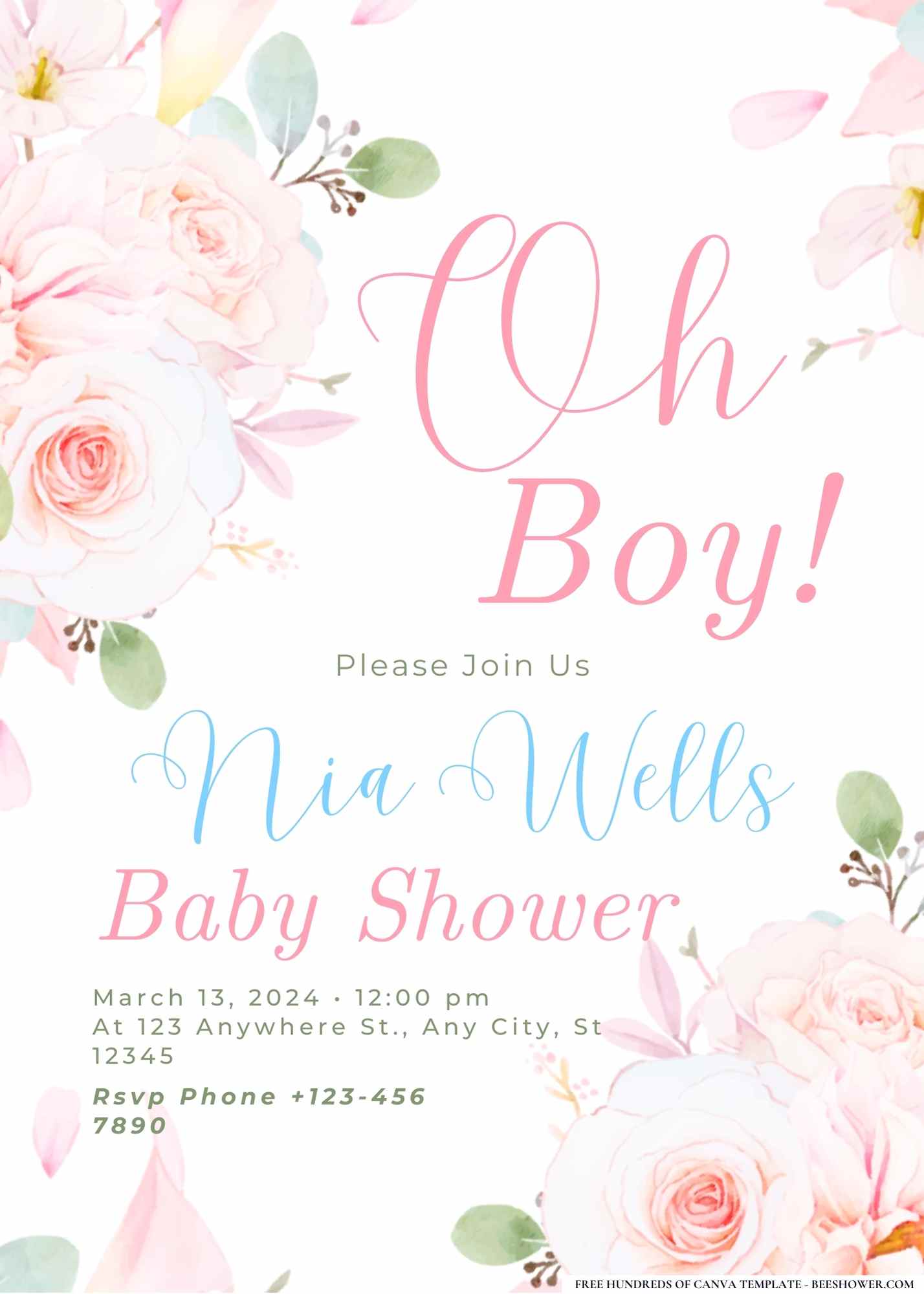 Bouquet of Joy Baby Shower Invitation