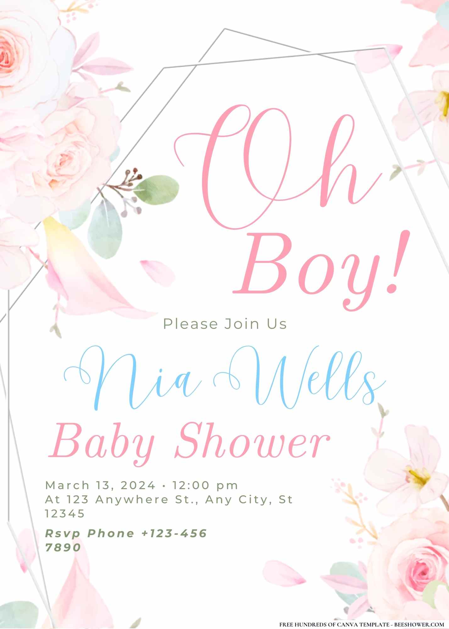 Bouquet of Joy Baby Shower Invitation