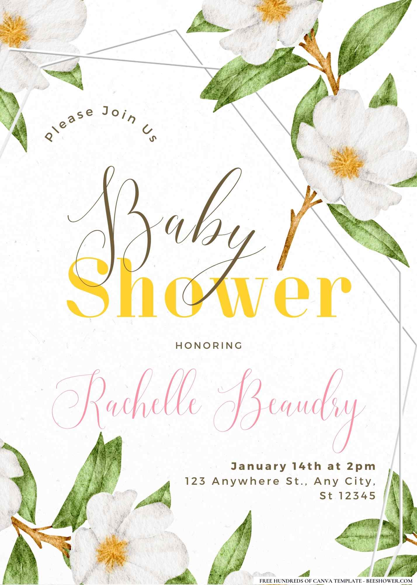 Garden of Giggles Galore Baby Shower Invitation
