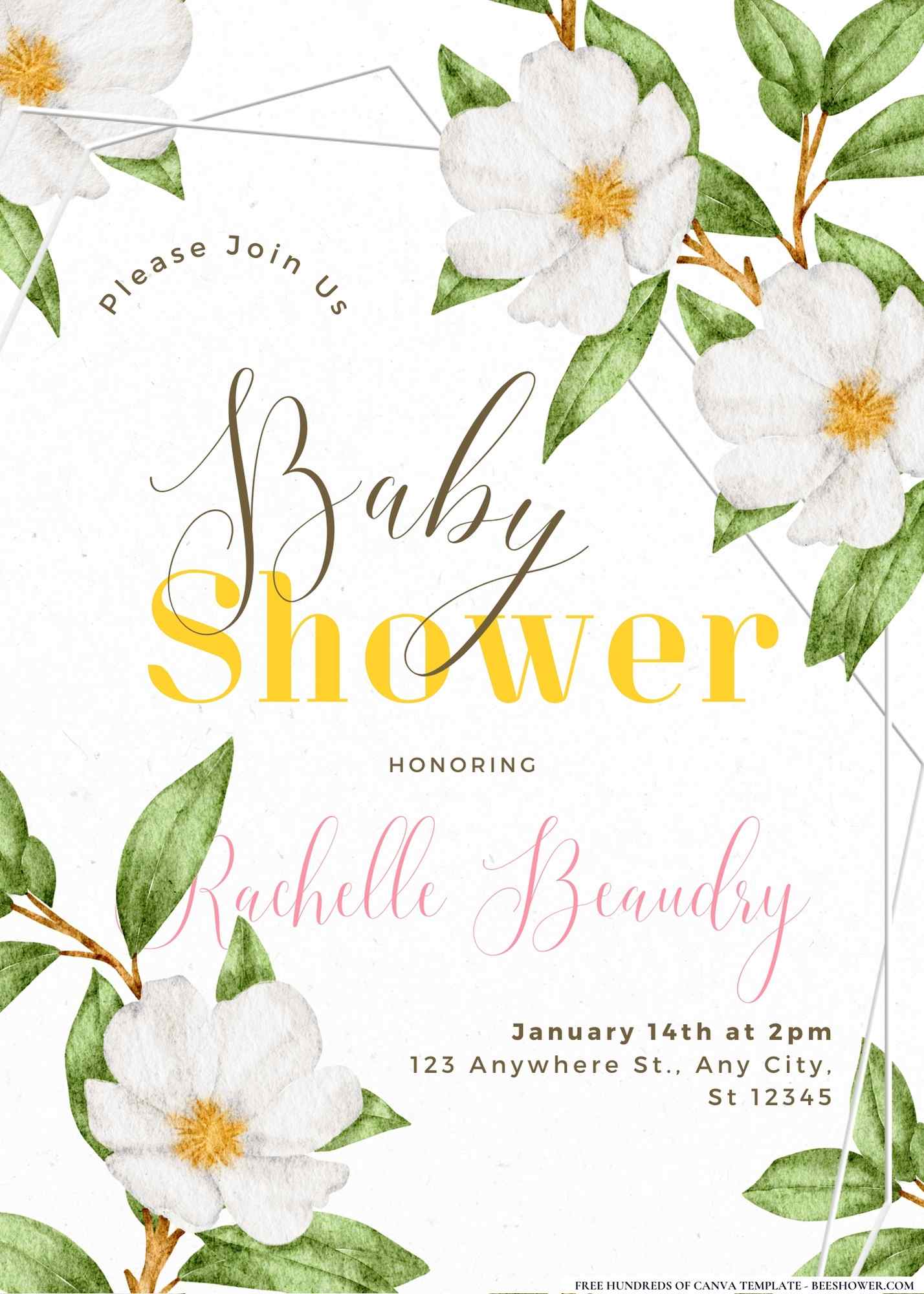 Garden of Giggles Galore Baby Shower Invitation