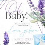 FREE-Lavender Love Letters of Joy-Baby Shower-Canva-Templates (13)