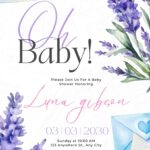FREE-Lavender Love Letters of Joy-Baby Shower-Canva-Templates (5)
