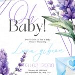 FREE-Lavender Love Letters of Joy-Baby Shower-Canva-Templates (7)