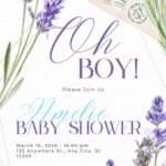 FREE-Lavender Love Letters to Baby-Baby Shower-Canva-Templates