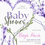 FREE-Lavender Love and Laughter-Baby Shower-Canva-Templates (13)