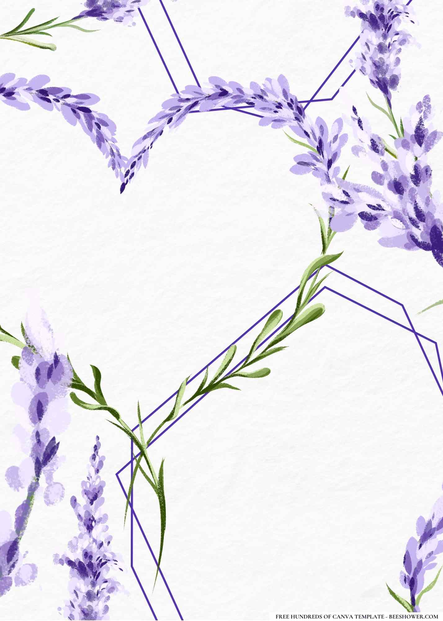 Lavender Love Baby Shower Invitation