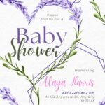 FREE-Lavender Love and Laughter-Baby Shower-Canva-Templates (8)