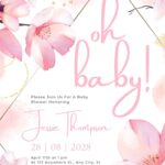 FREE-Pink Petal Party-Baby Shower-Canva-Templates (2)