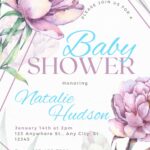 FREE-Precious Peonies Party-Baby Shower-Canva-Templates