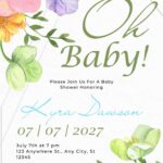 FREE-Spring is in the Air-Baby Shower-Canva-Templates