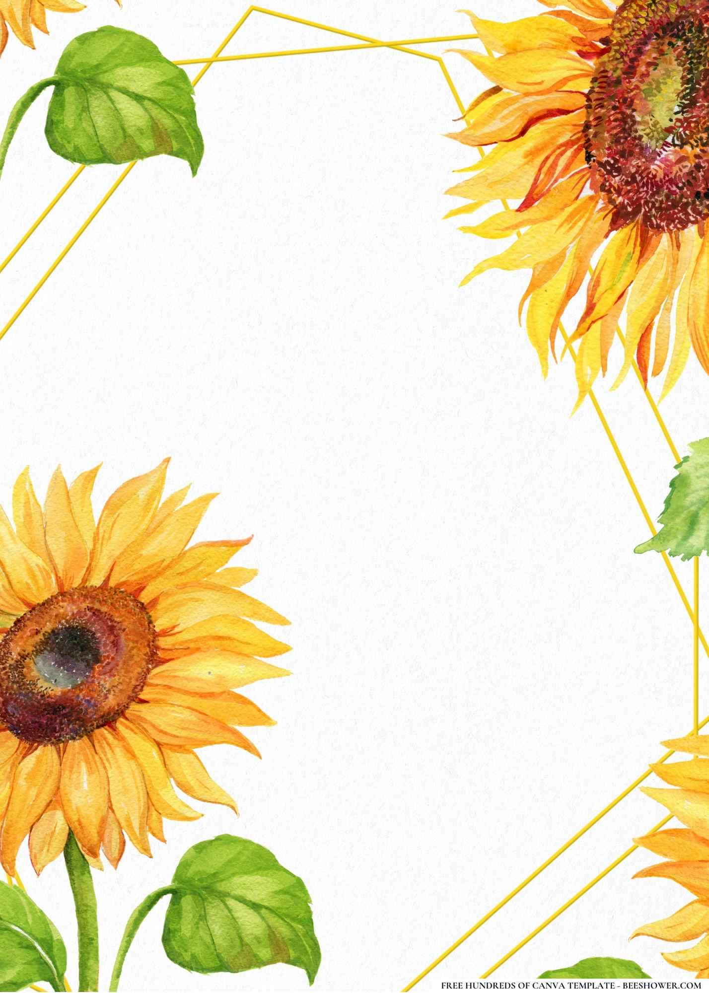 Sunflower Serenity Soiree Baby Shower Invitation