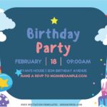 (Free Editable PDF) Rainbow Birthday Bash Invitation Templates B