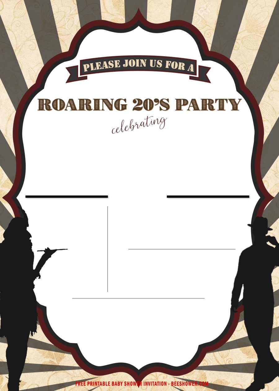 Roaring 20’s Birthday Invitation