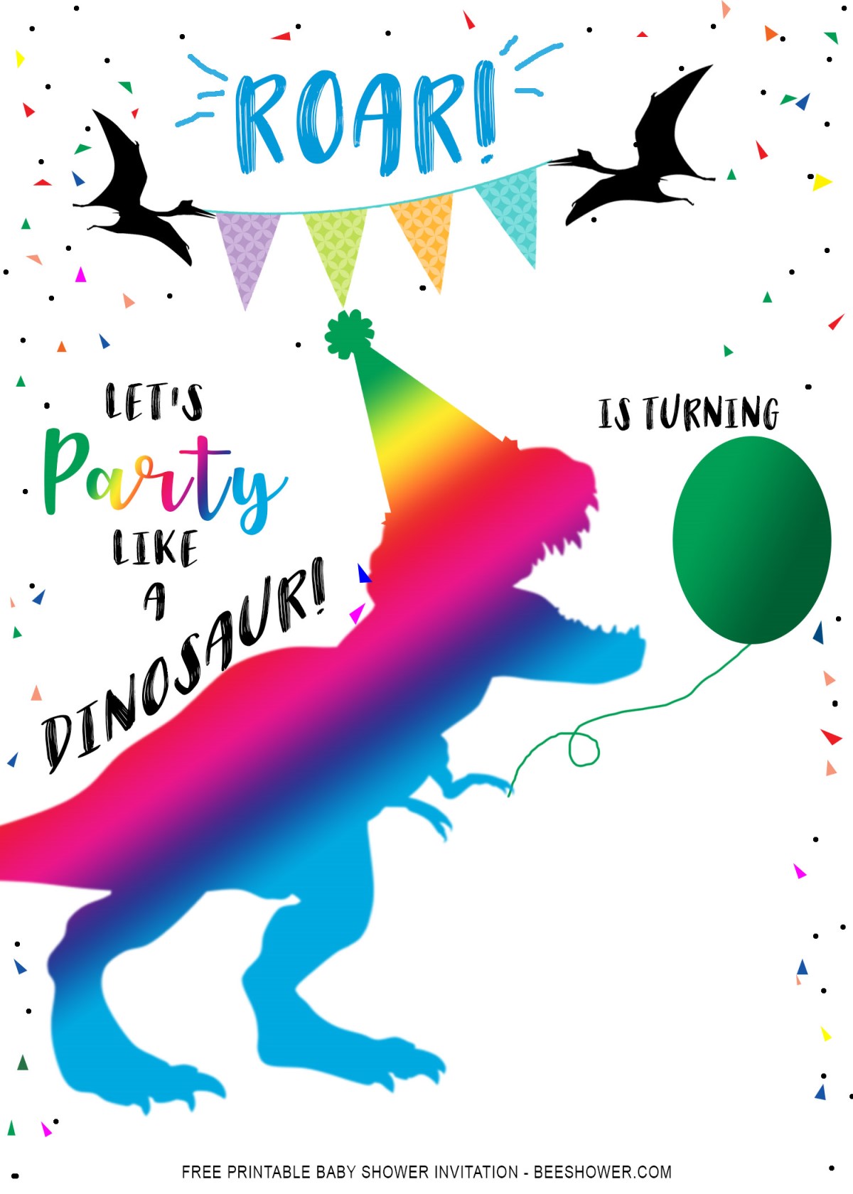 Dinosaur Birthday Invitations