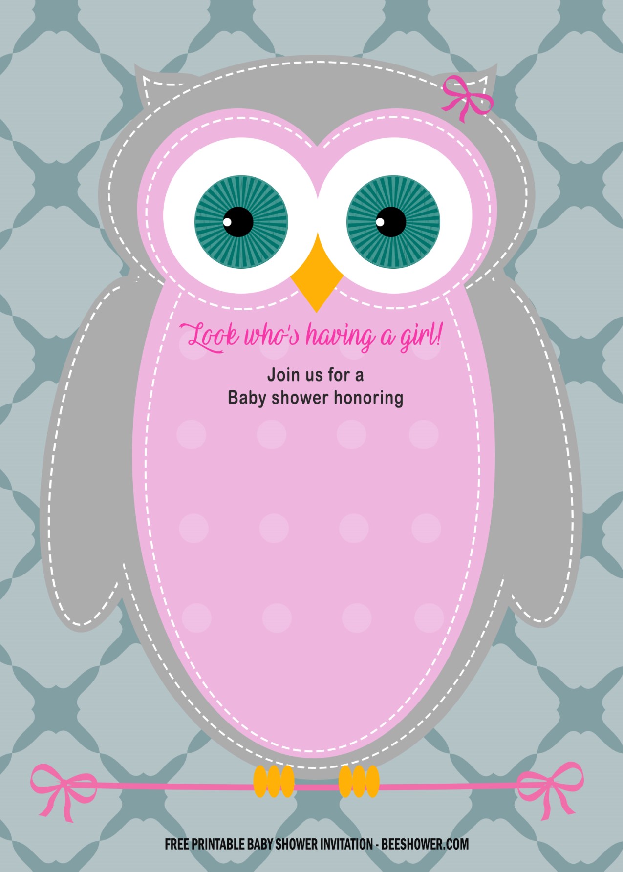 Owl Baby Shower Invitations