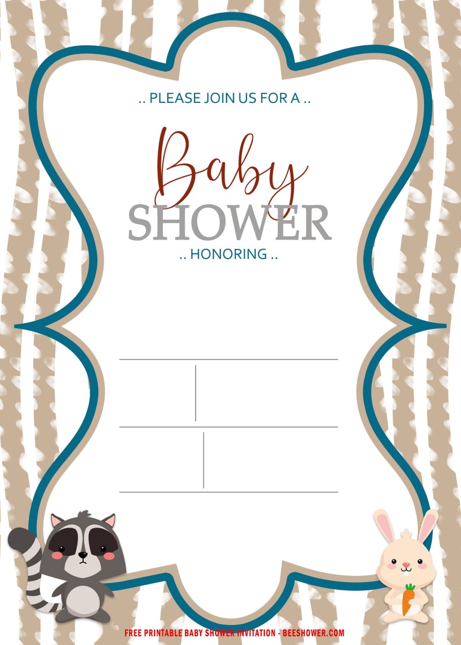 Woodland Baby Shower Invitation