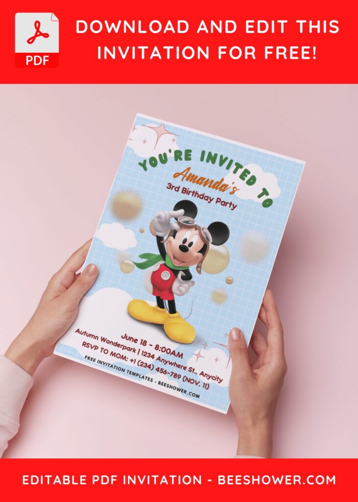 Easy And Quick Steps To Craft Mickey Mouse Invitation: Tips & Templates H