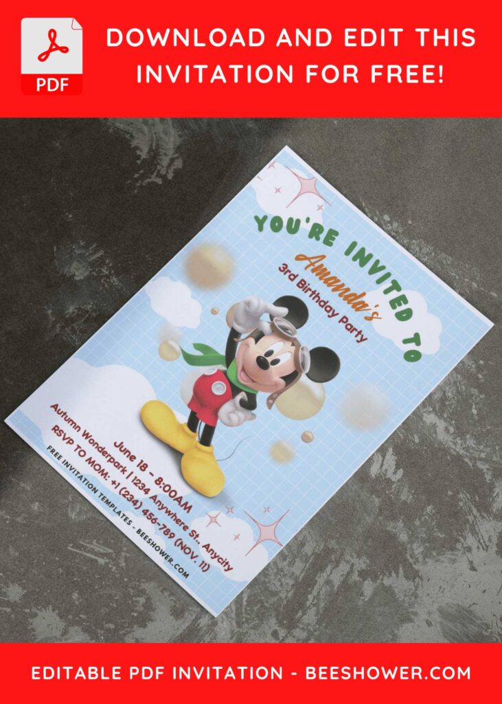 Easy And Quick Steps To Craft Mickey Mouse Invitation: Tips & Templates I