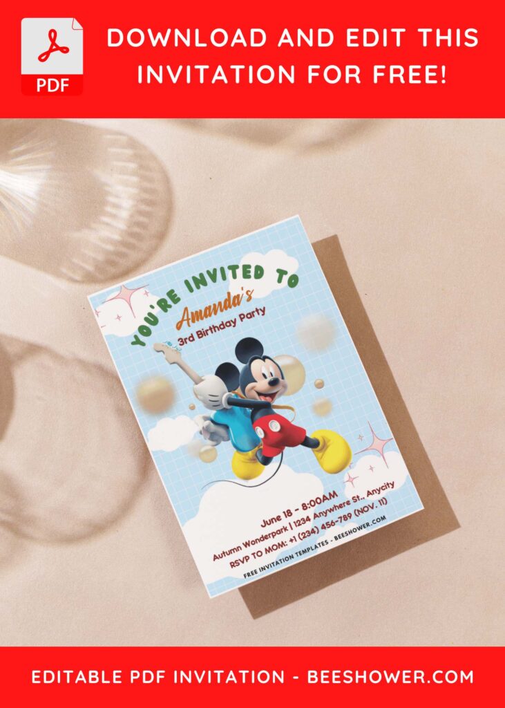 Easy And Quick Steps To Craft Mickey Mouse Invitation: Tips & Templates J