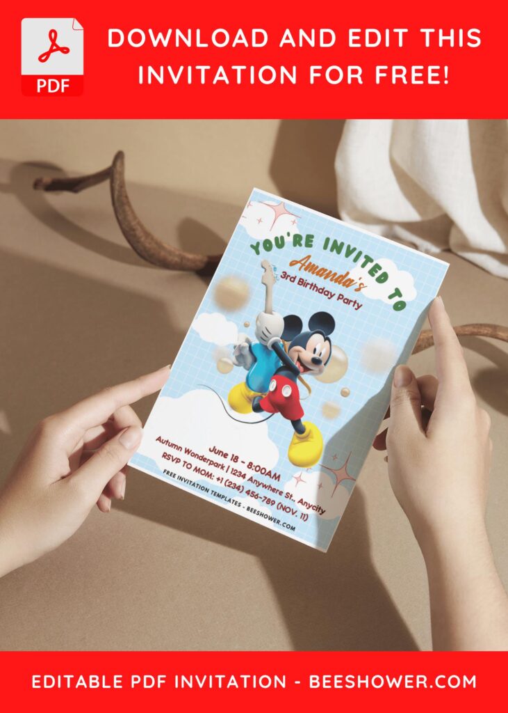 Easy And Quick Steps To Craft Mickey Mouse Invitation: Tips & Templates A