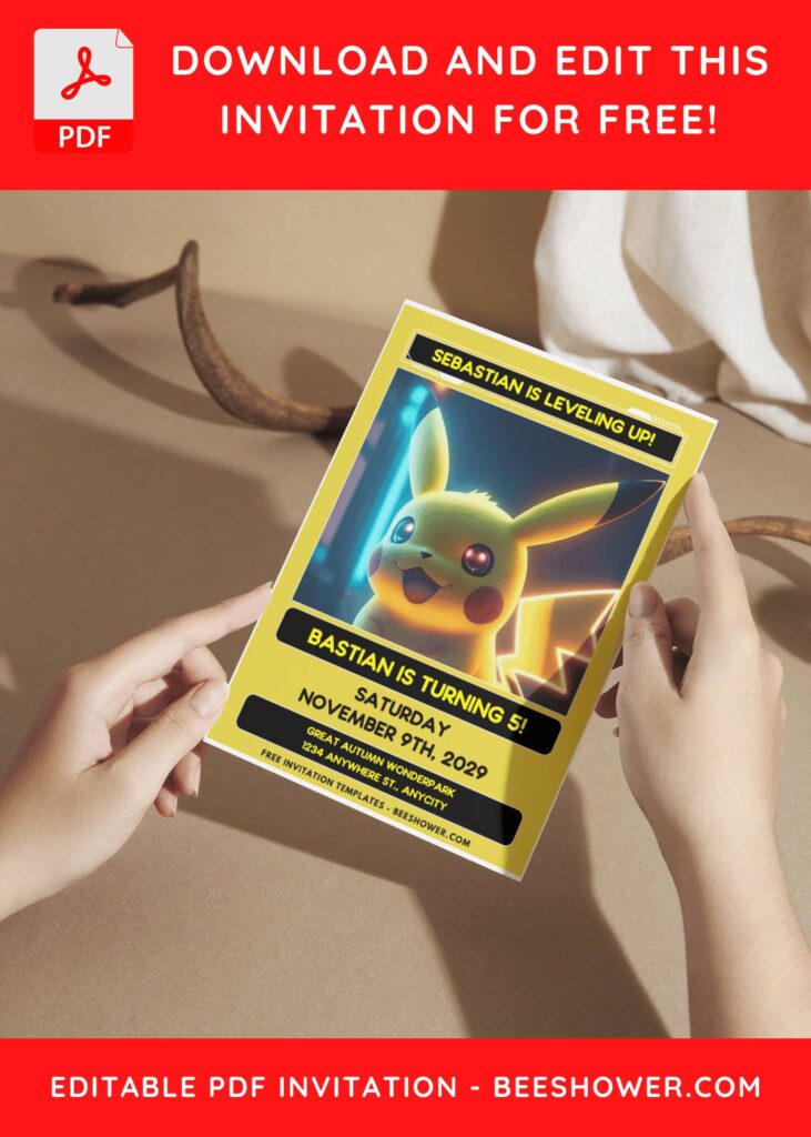 Cool Pikachu Birthday Invitations: Tips And Templates A
