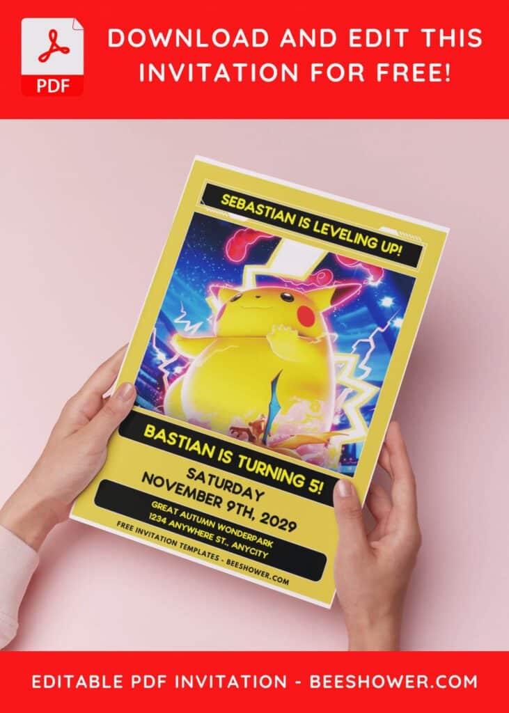 Cool Pikachu Birthday Invitations: Tips And Templates B