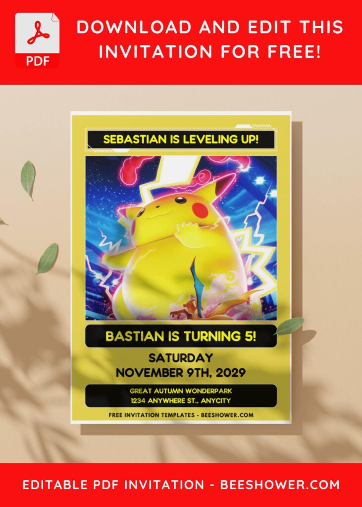 Cool Pikachu Birthday Invitations: Tips And Templates C