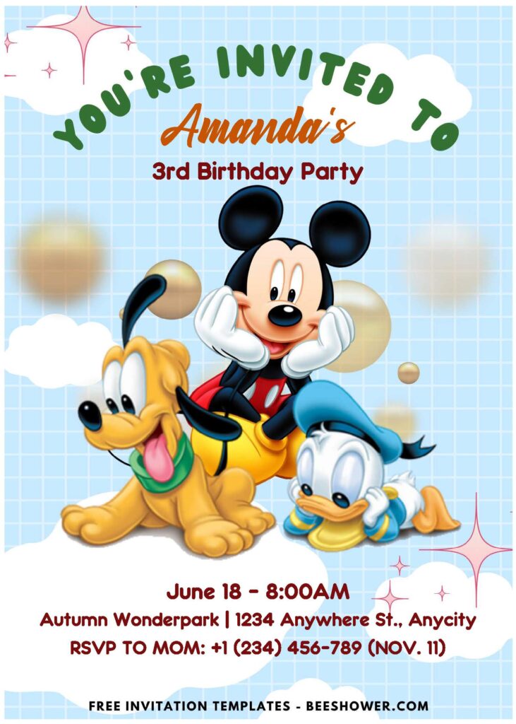 Easy And Quick Steps To Craft Mickey Mouse Invitation: Tips & Templates F