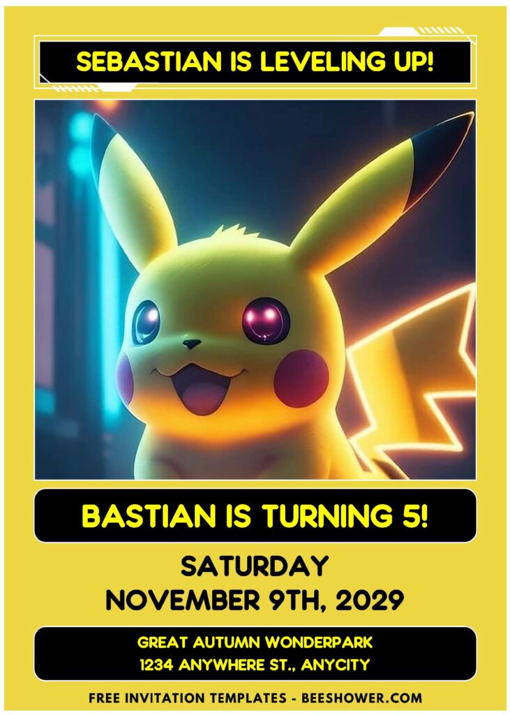 Cool Pikachu Birthday Invitations: Tips And Templates E