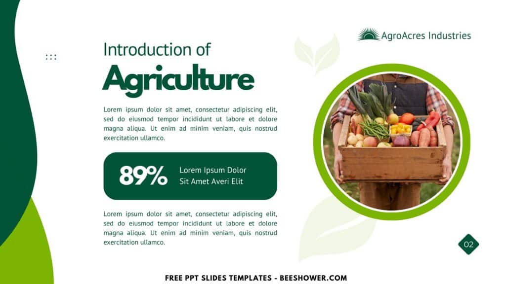 2 35 - Downloadable (Free Canva Template) Agriculture Business Report PPT Slides Templates - Template No. 24