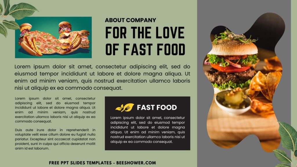 4 18 - Downloadable (Free Canva Template) Informative Fast-Food Chain PPT Slides Templates - Template No. 42