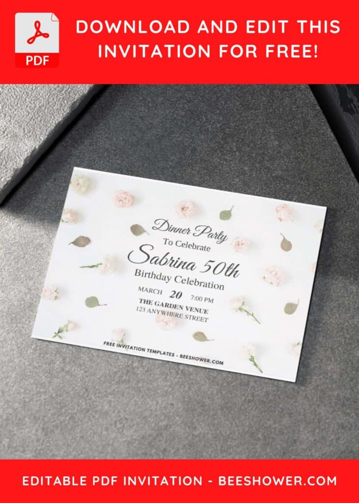 Watercolor Floral Baby Shower Invitation